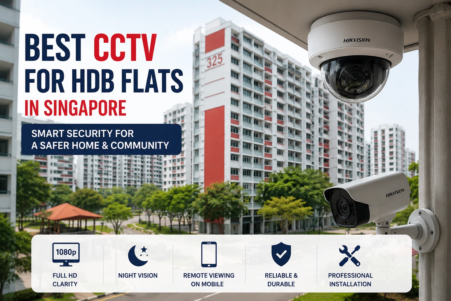 Best CCTV for HDB Flats in Singapore - Professional HDB CCTV Installation